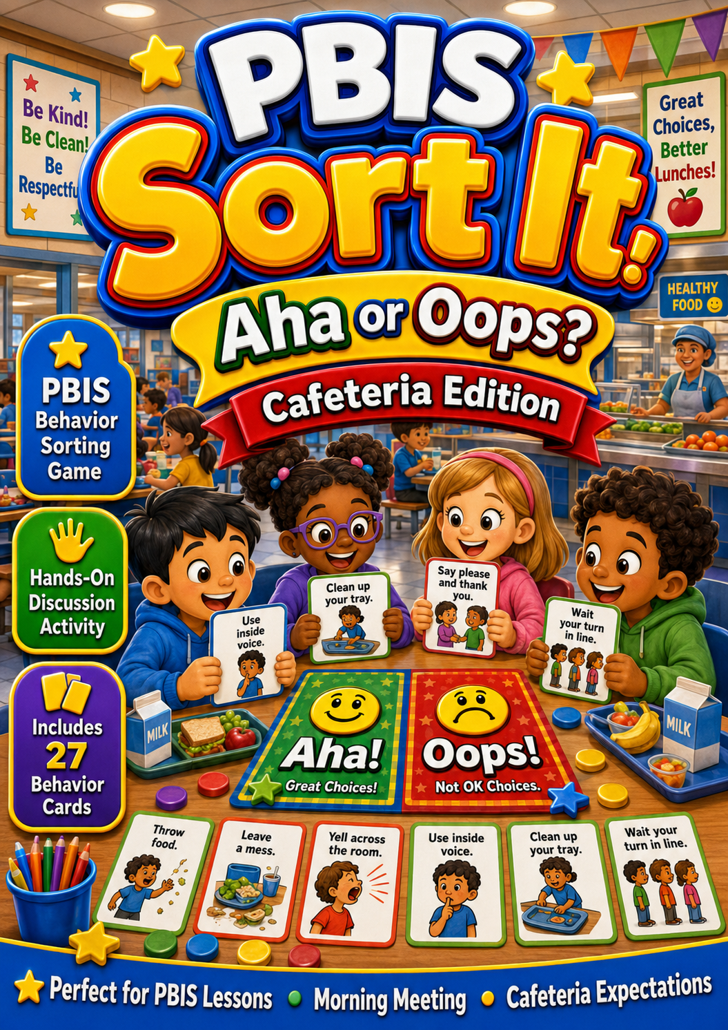 PBIS Sort It! Aha or Oops? – Cafeteria Edition cover