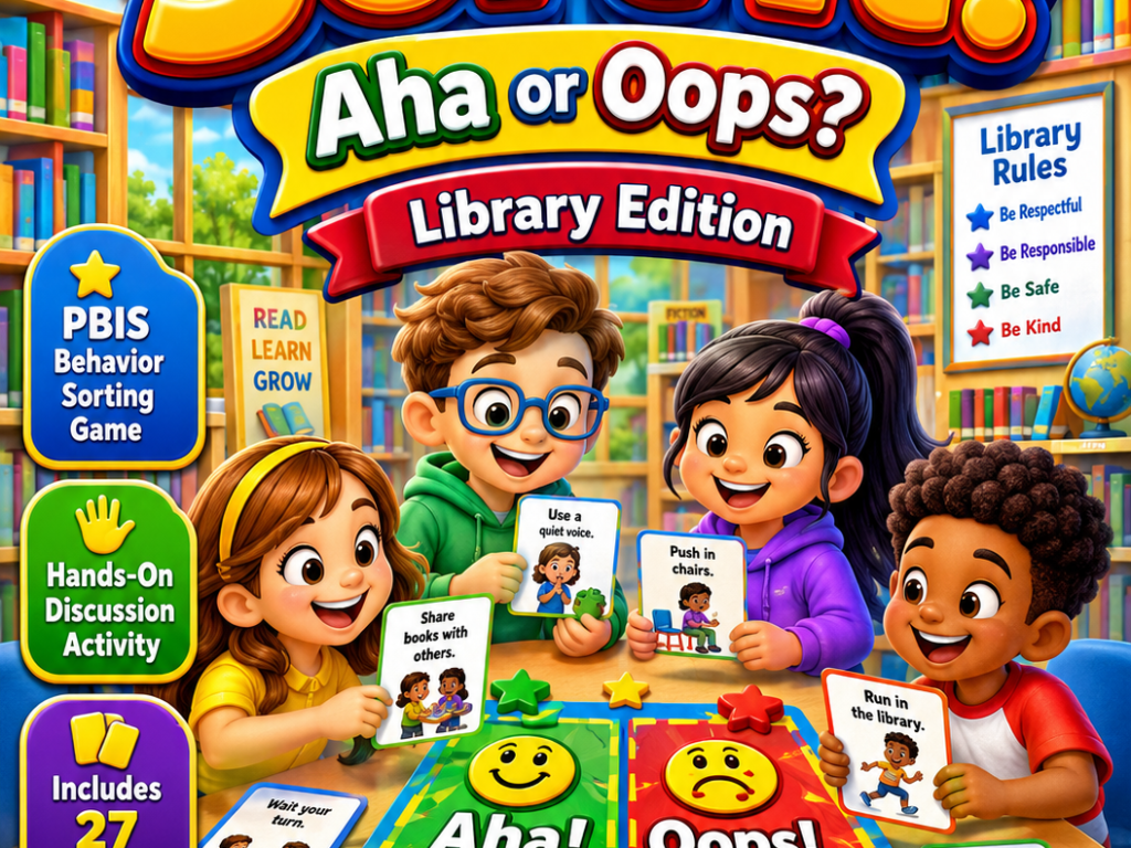 PBIS Sort It! Aha or Oops? – Library Edition