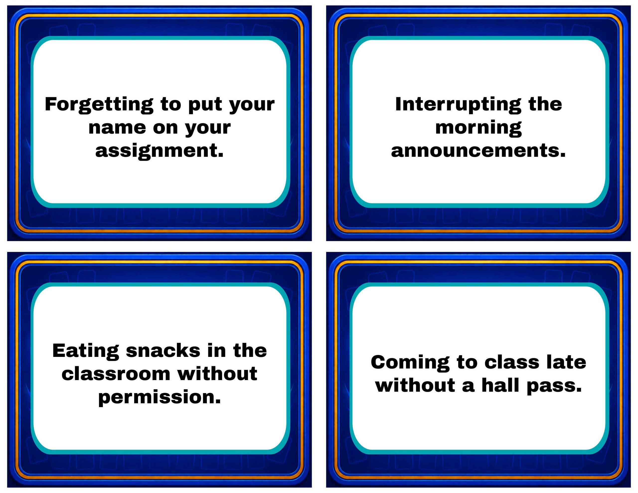 PBIS Memory Cards – Classroom Edition