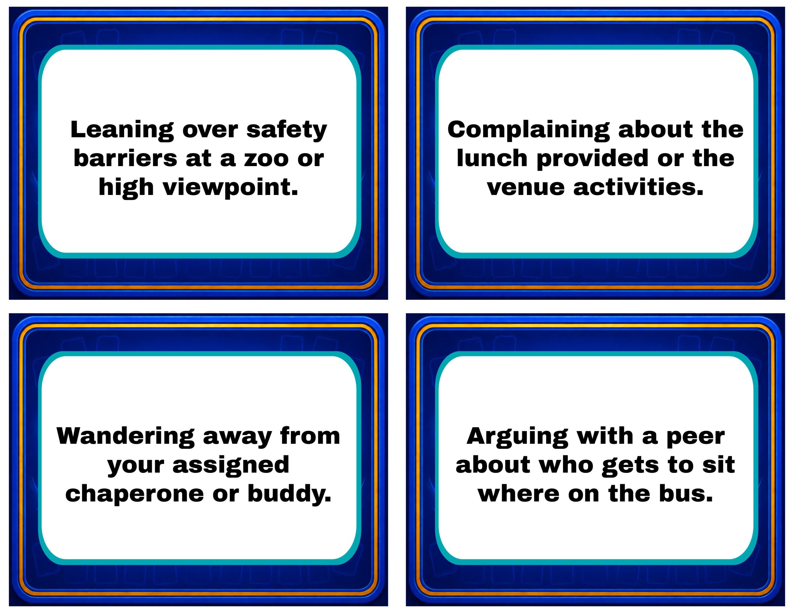 PBIS Memory Cards – Field Trip Edition