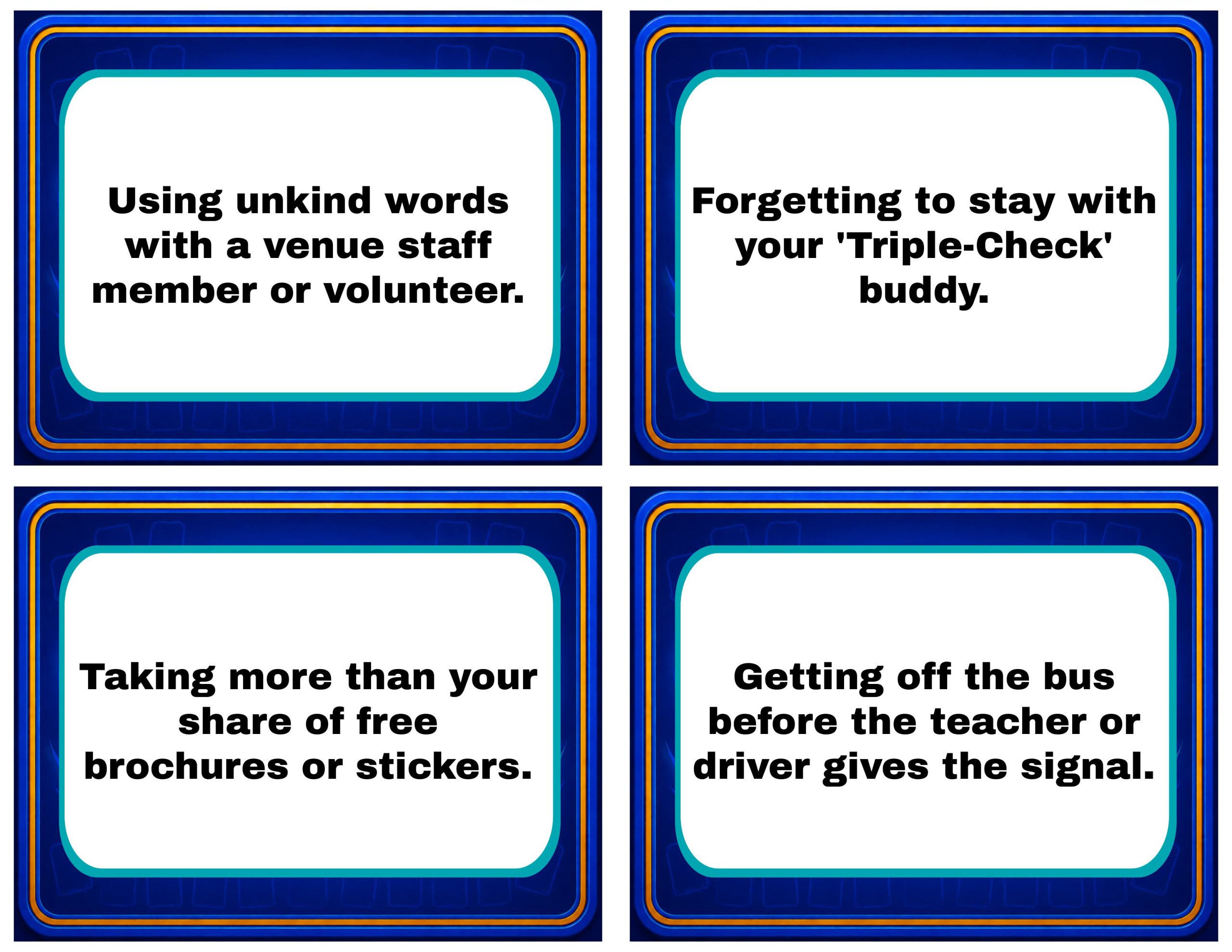 PBIS Memory Cards – Field Trip Edition
