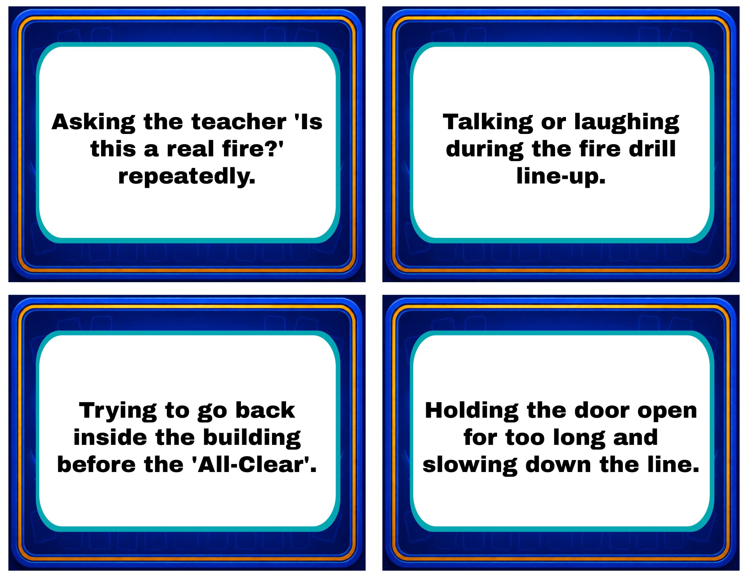 PBIS Memory Cards – Fire Drill Edition