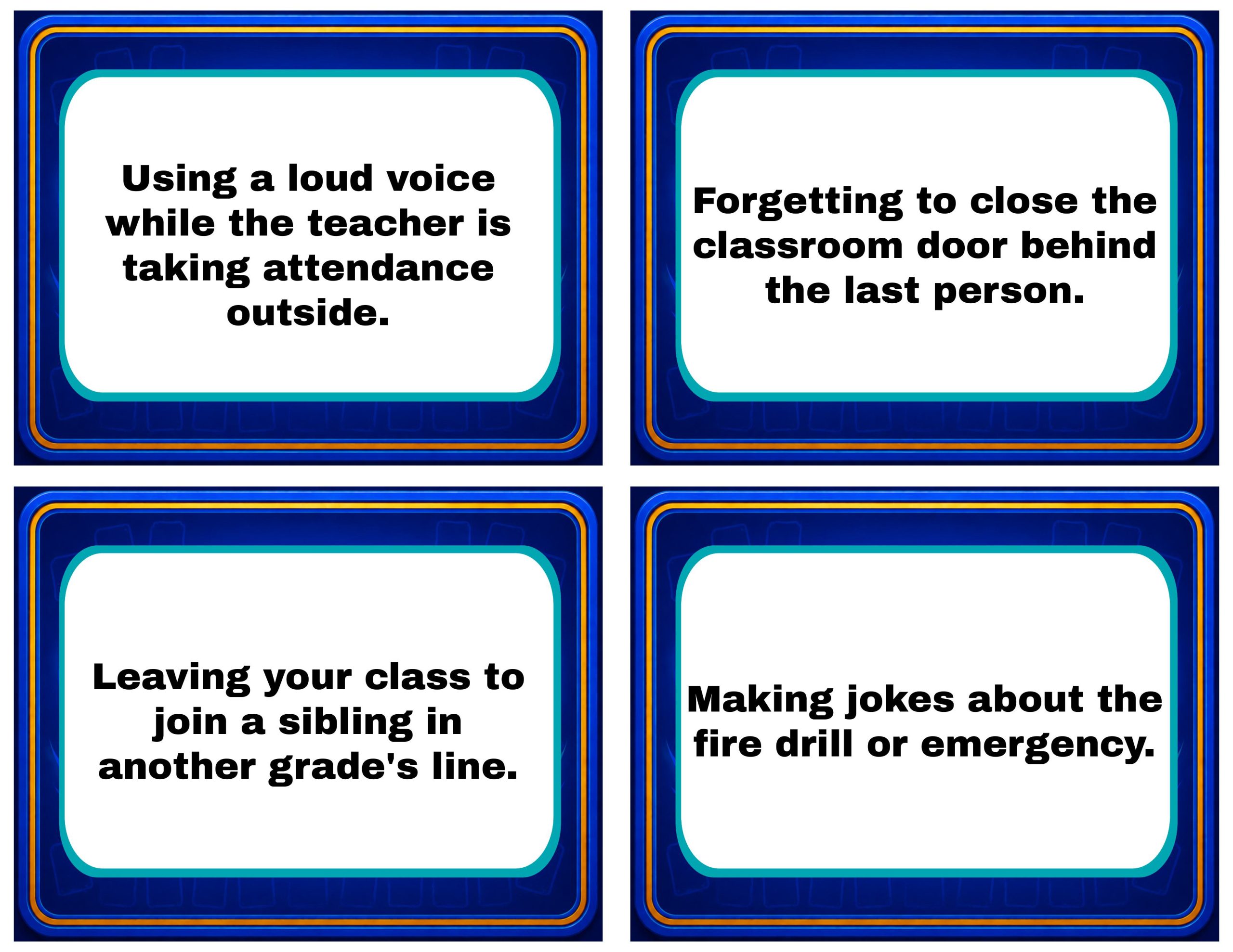 PBIS Memory Cards – Fire Drill Edition