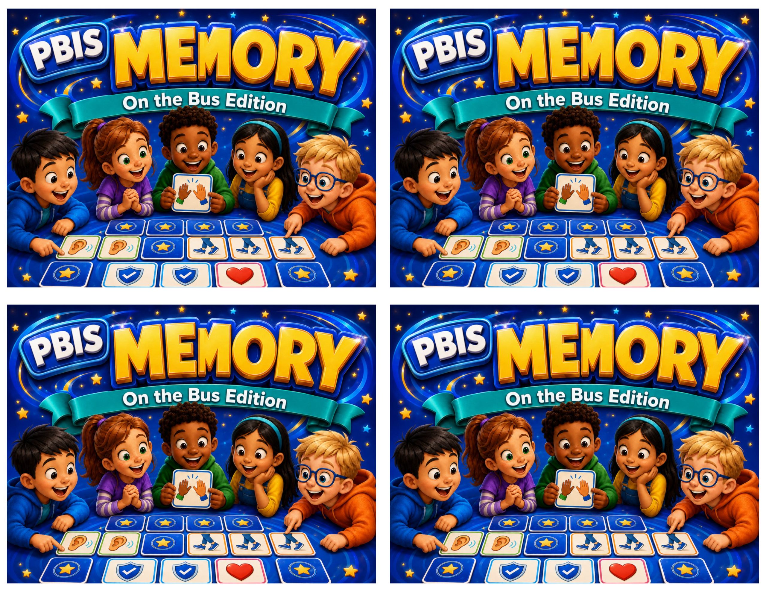 PBIS Memory Cards – On the Bus Edition