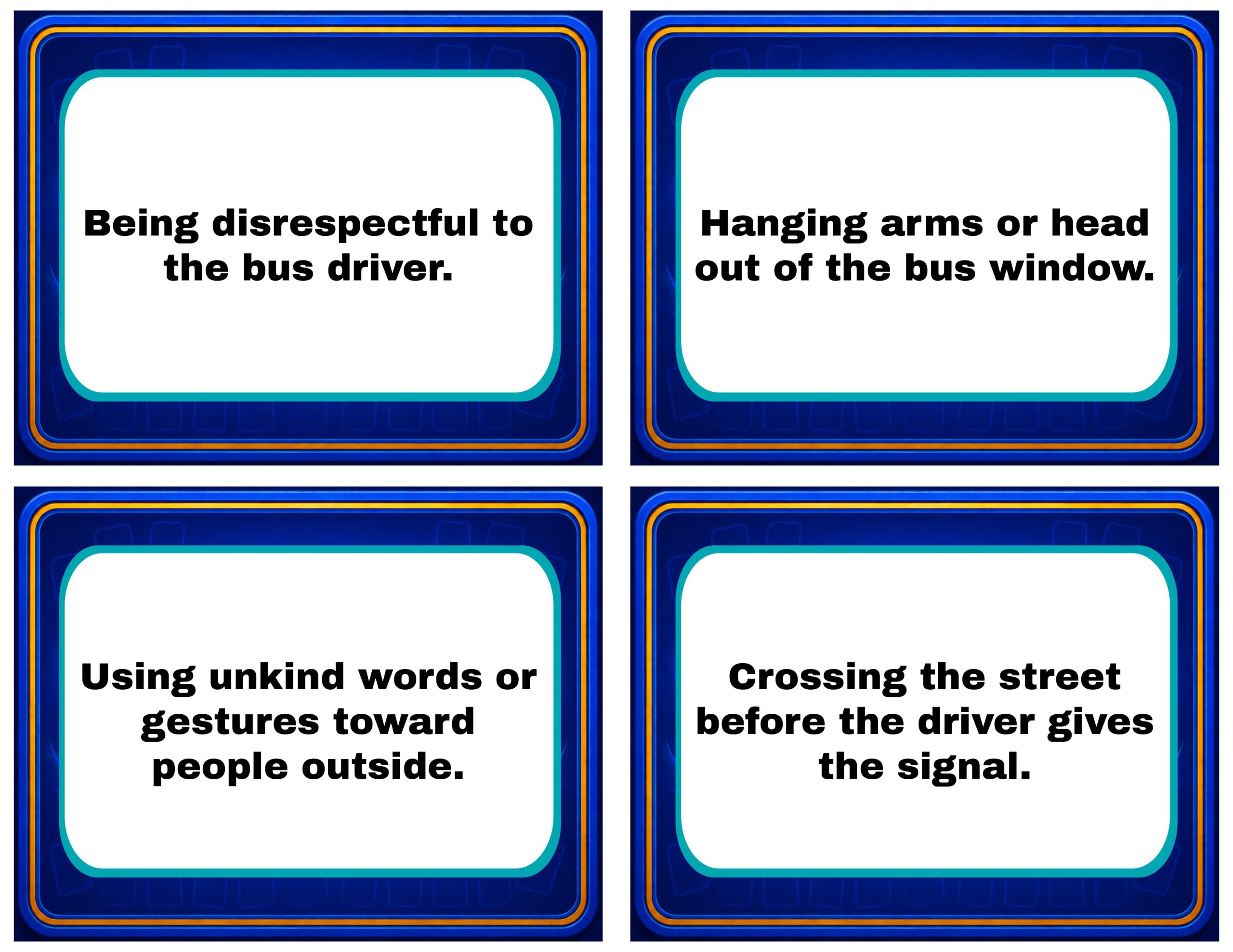 PBIS Memory Cards – On the Bus Edition