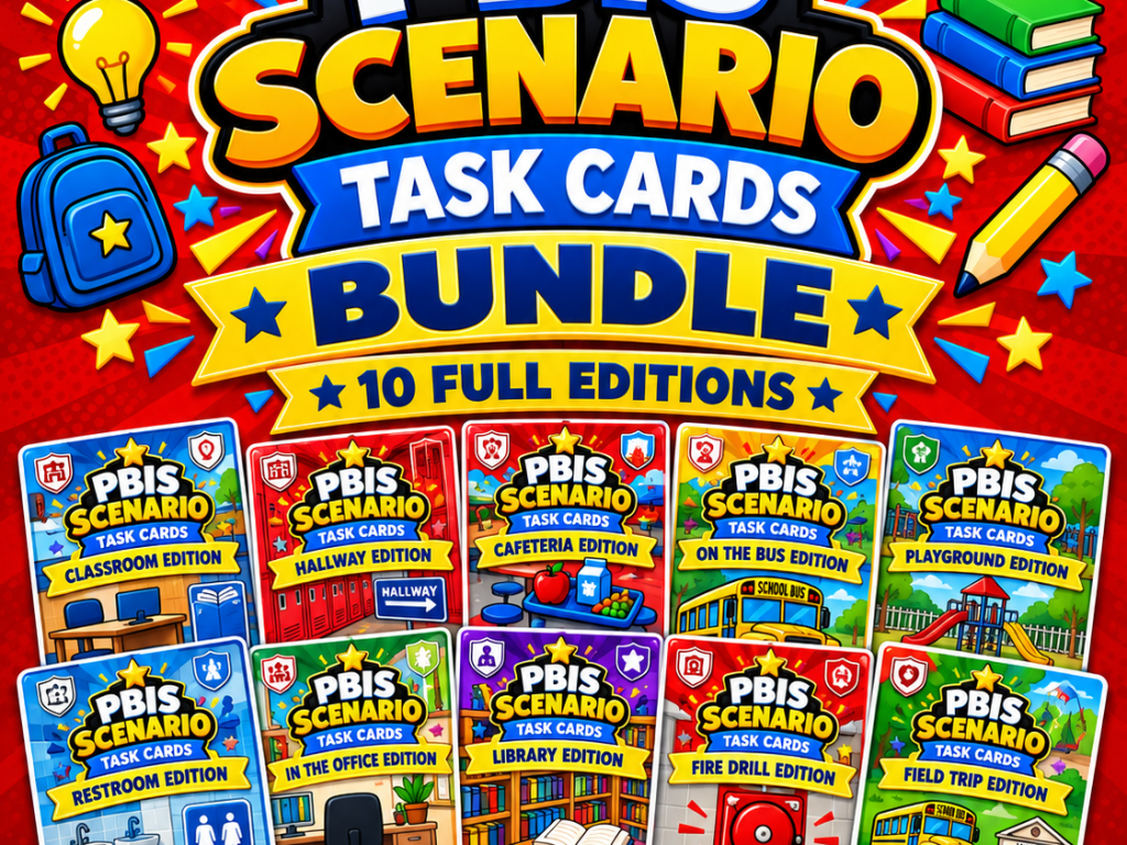 PBIS Scenario Task Cards Bundle