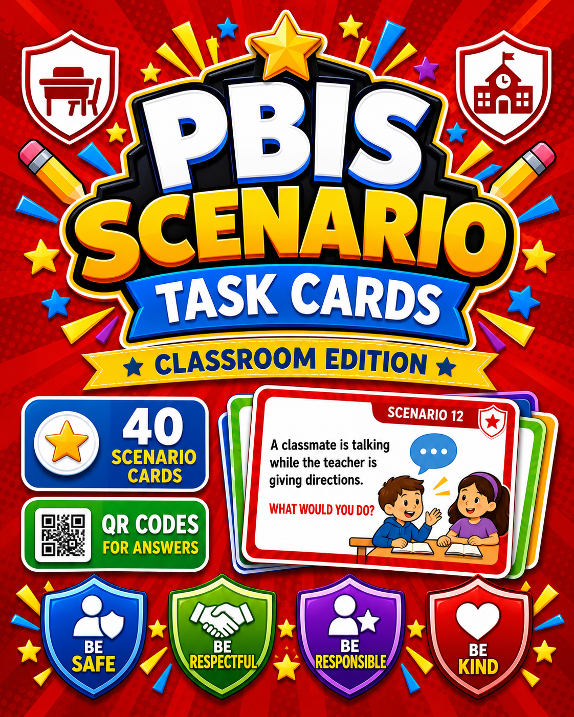 PBIS Scenario Task Cards Bundle