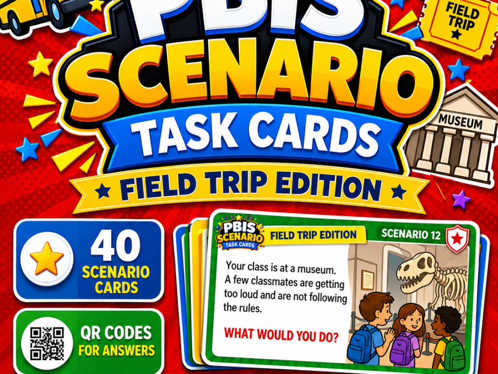 PBIS Scenario Task Cards: Field Trip Edition