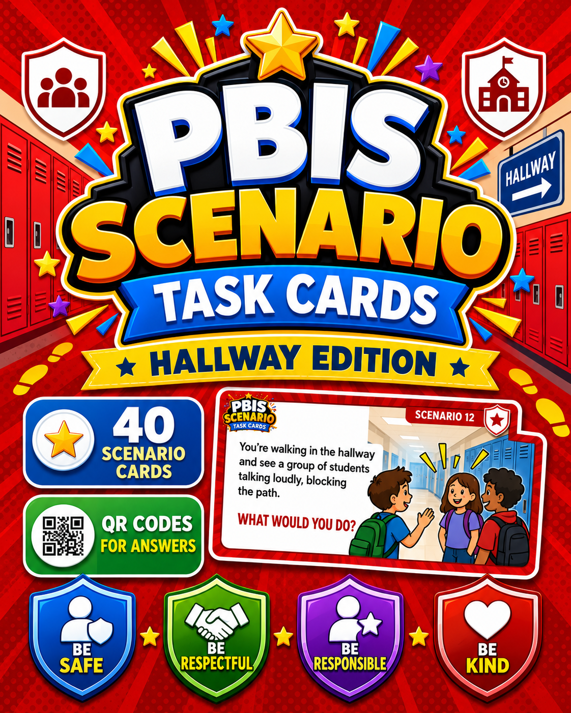 PBIS Scenario Task Cards Bundle