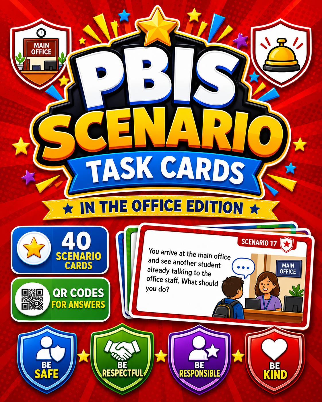 PBIS Scenario Task Cards: In the Office Edition cover