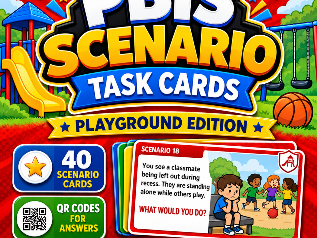 PBIS Scenario Task Cards: Playground Edition