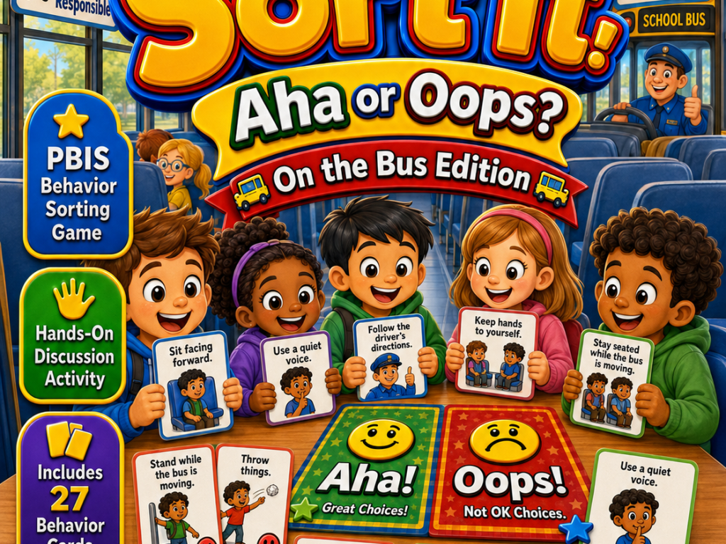 PBIS Sort It! Aha or Oops? – On the Bus Edition