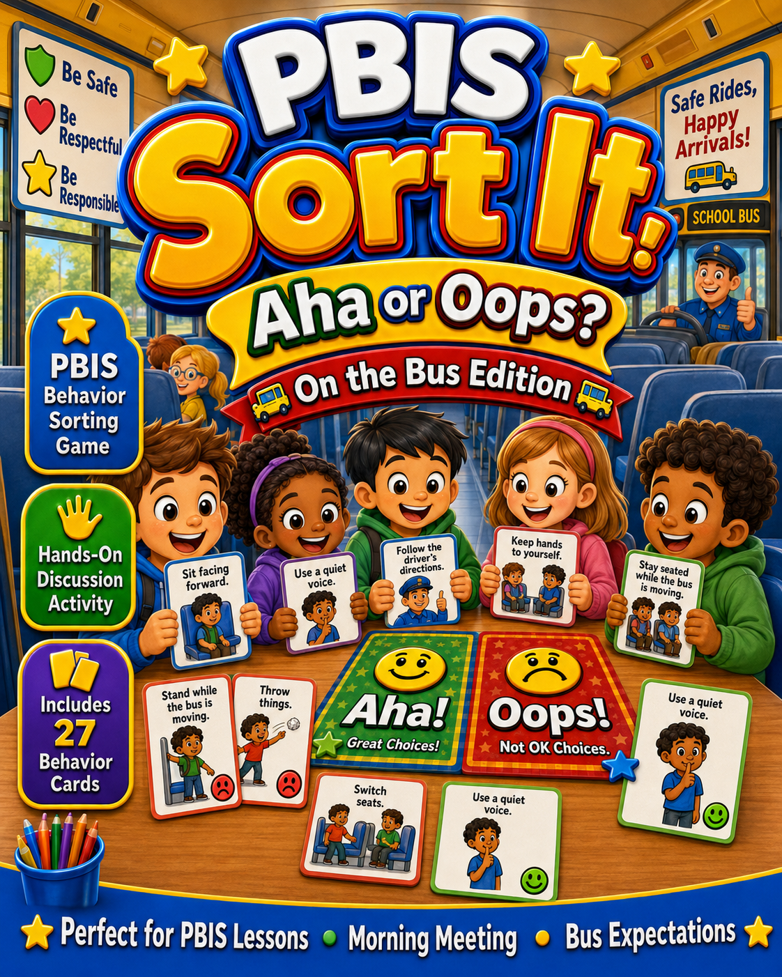 PBIS Sort It! Aha or Oops? – On the Bus Edition cover