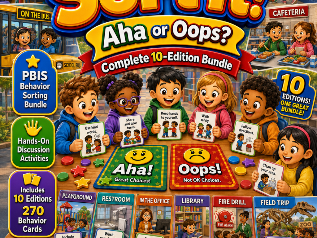 PBIS Sort It! Aha or Oops? – Complete 10-Edition Bundle