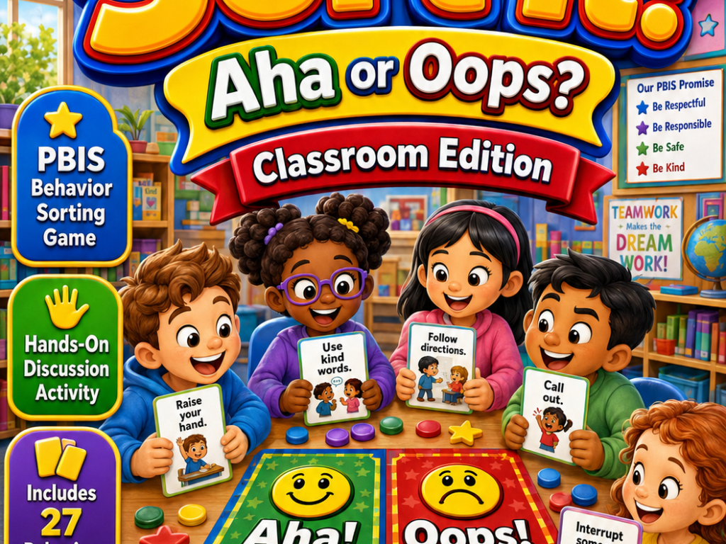 PBIS Sort It! Aha or Oops? – Classroom Edition