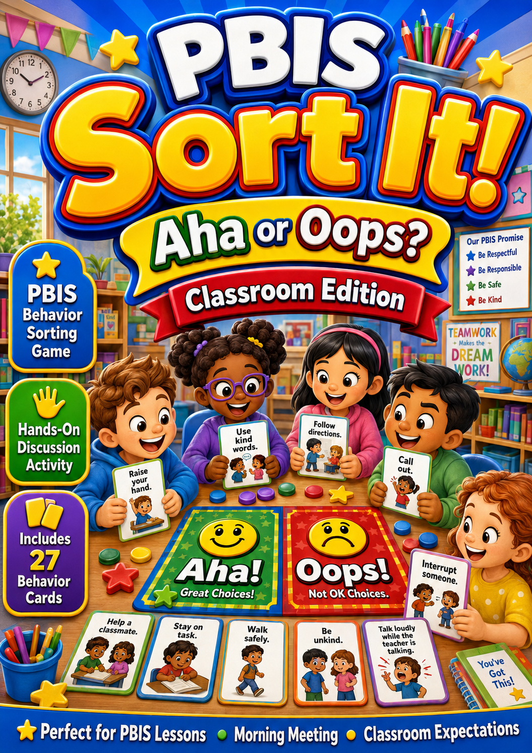 PBIS Sort It! Aha or Oops? – Classroom Edition cover