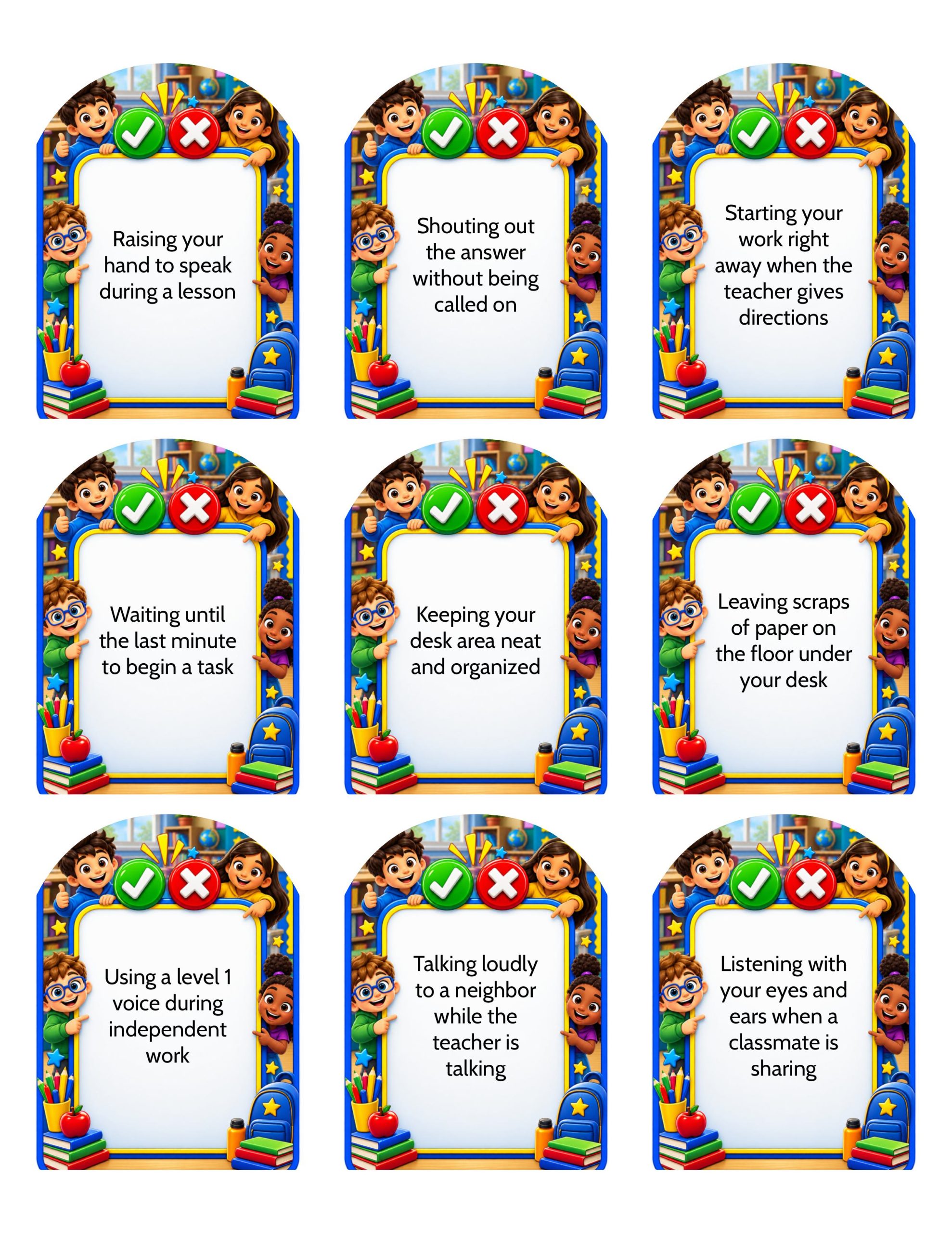 PBIS Sort It! Aha or Oops? – Classroom Edition