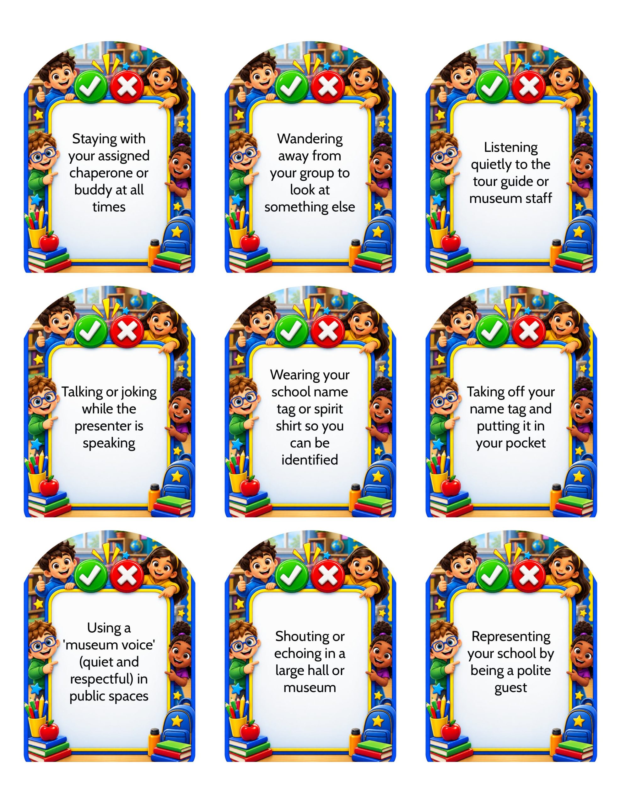 PBIS Sort It! Aha or Oops? – Field Trip Edition