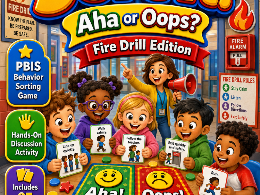 PBIS Sort It! Aha or Oops? – Fire Drill Edition