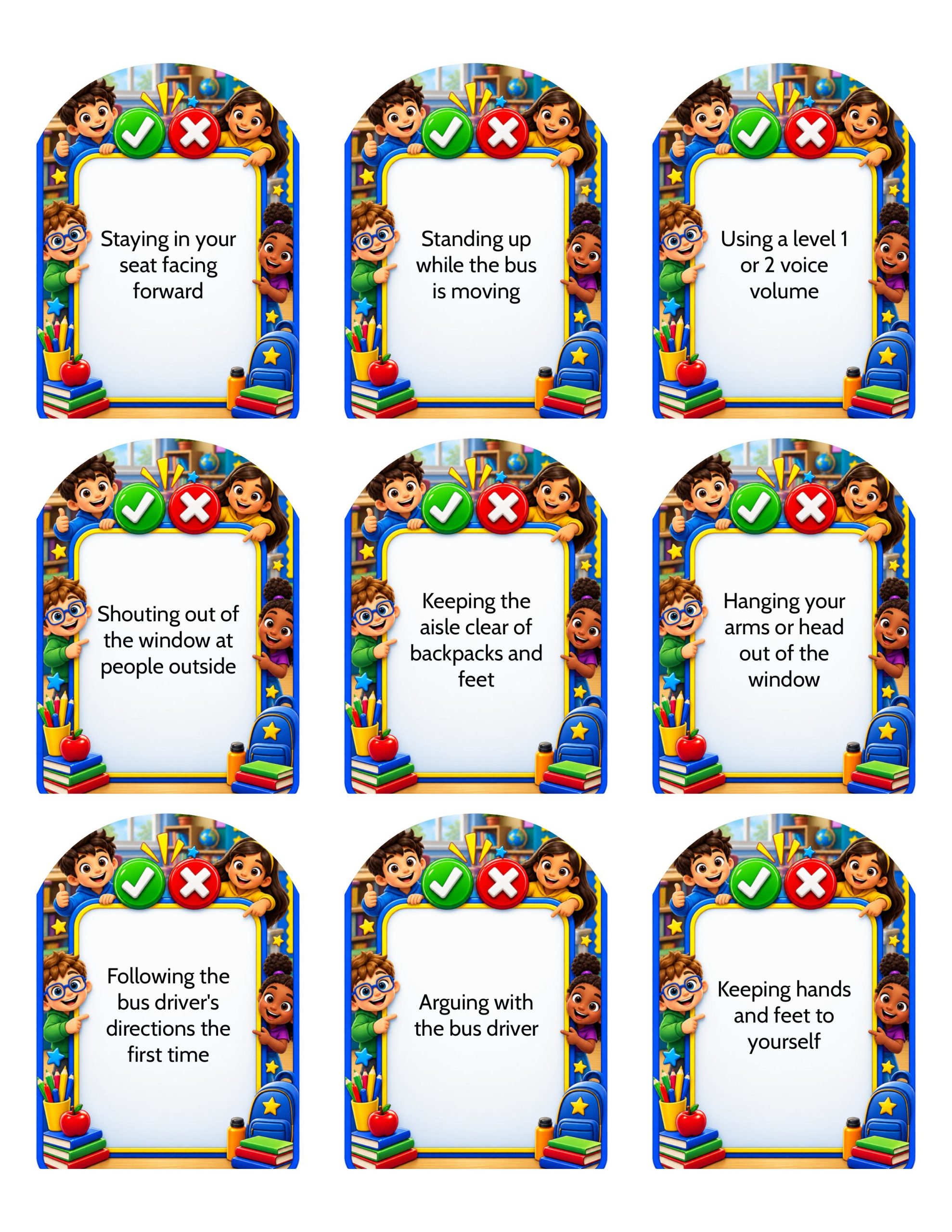 PBIS Sort It! Aha or Oops? – On the Bus Edition