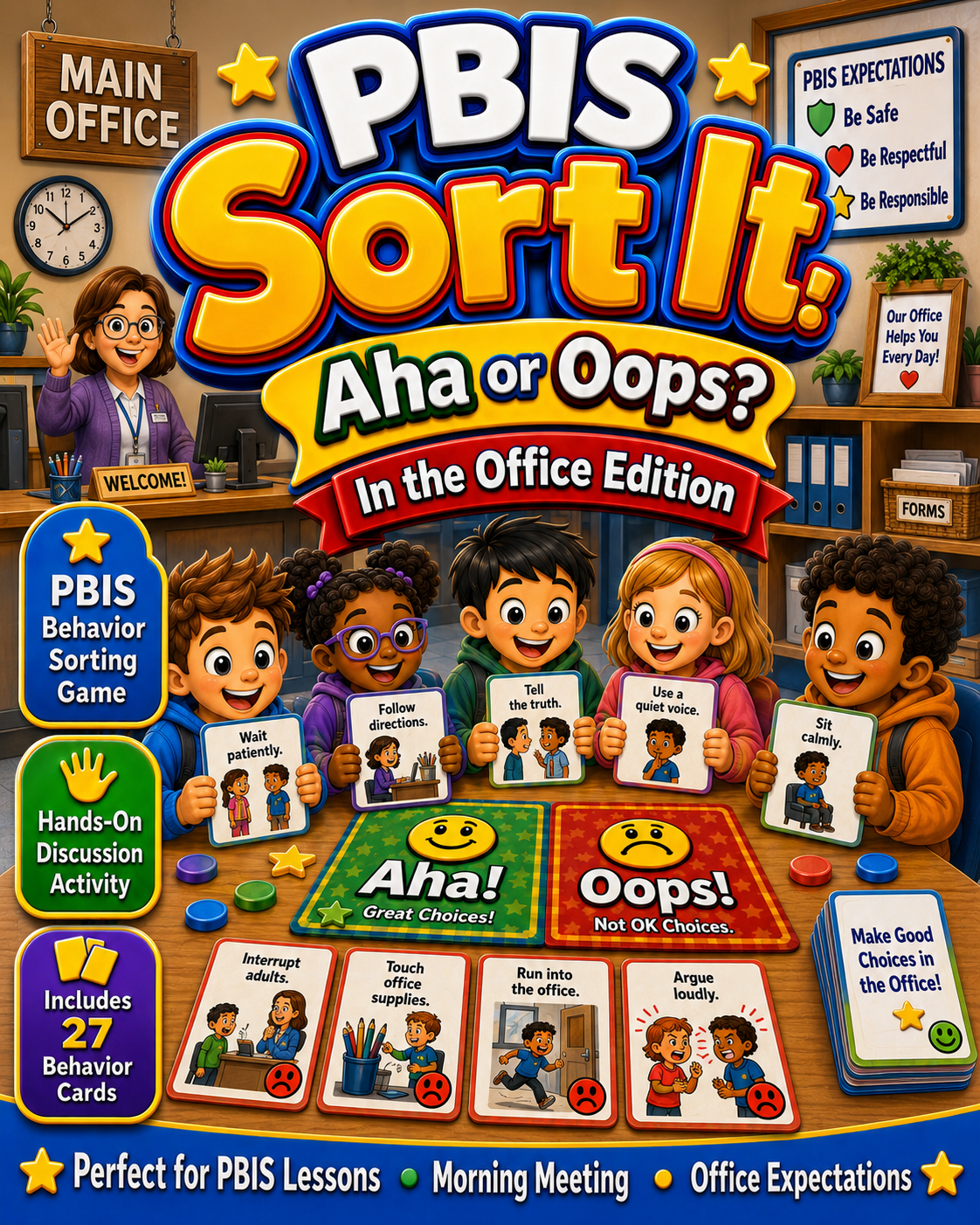 PBIS Sort It! Aha or Oops? – In the Office Edition cover