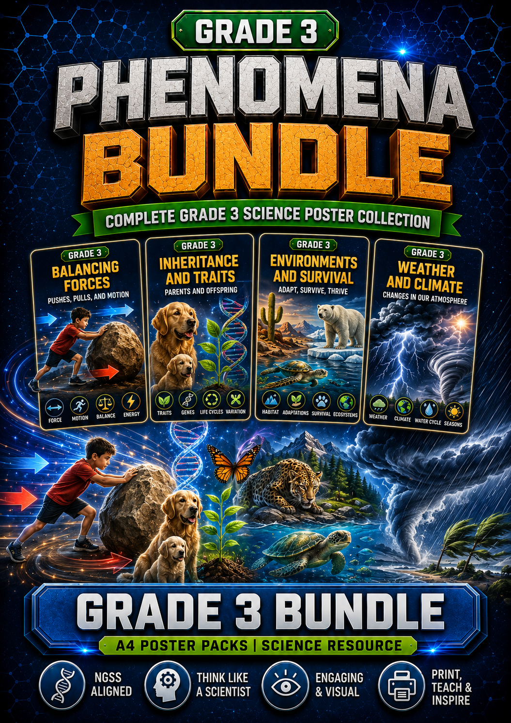 Grade 3 Phenomena Poster Bundle cover