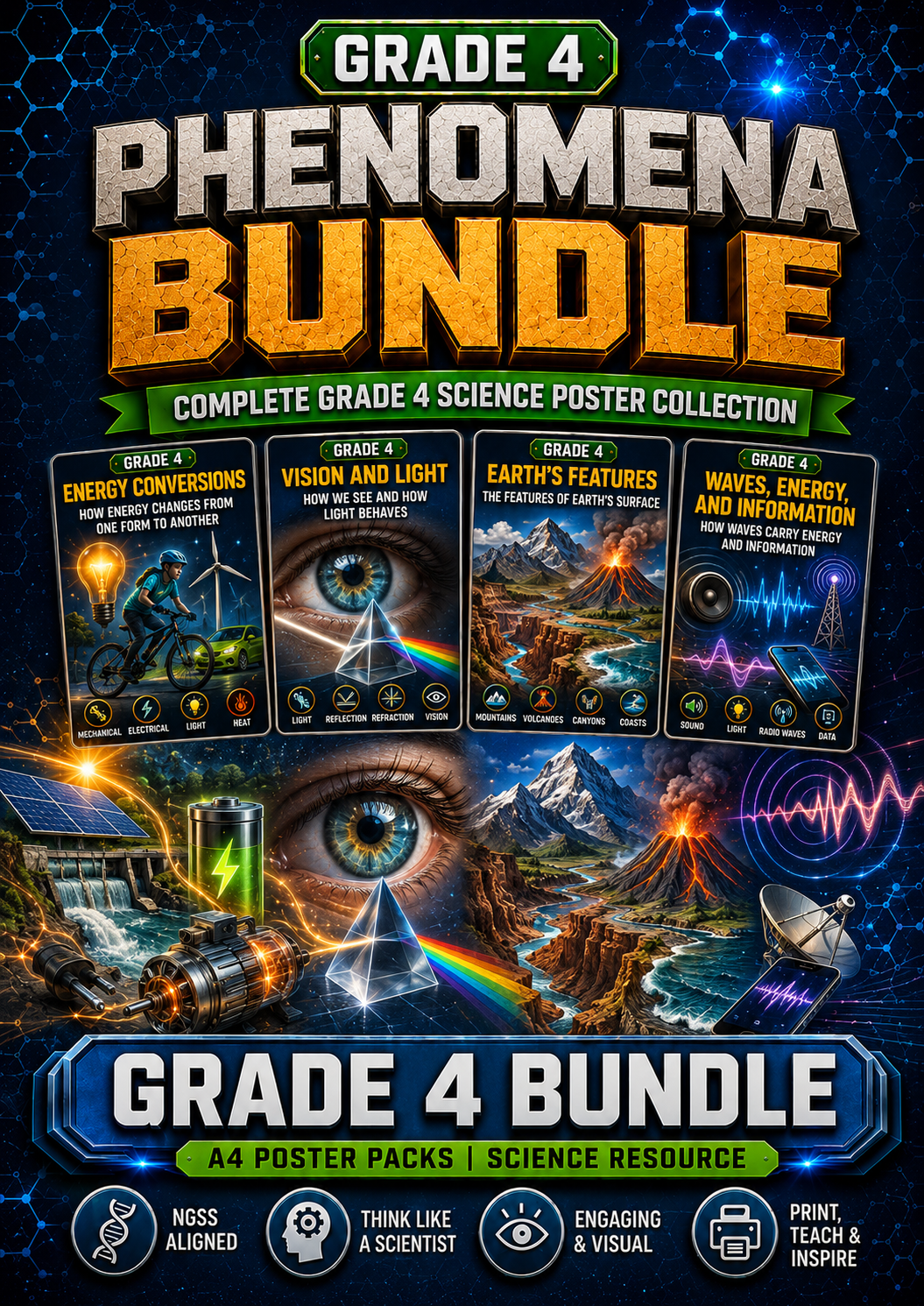 Grade 4 Phenomena Poster Bundle cover