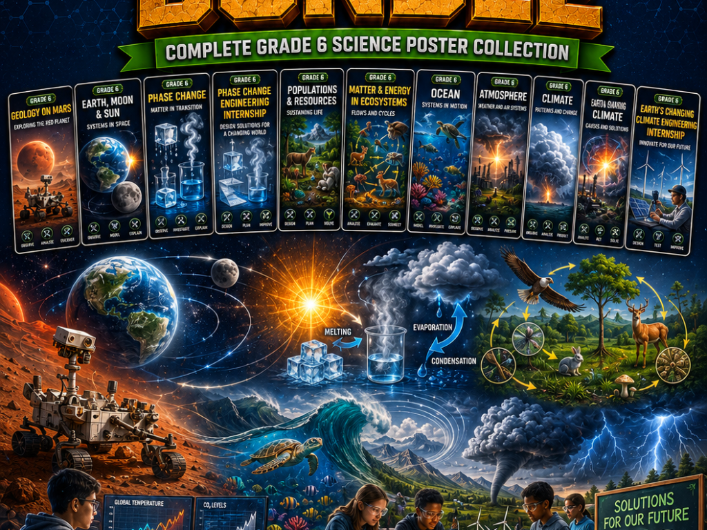 Grade 6 Phenomena Poster Bundle