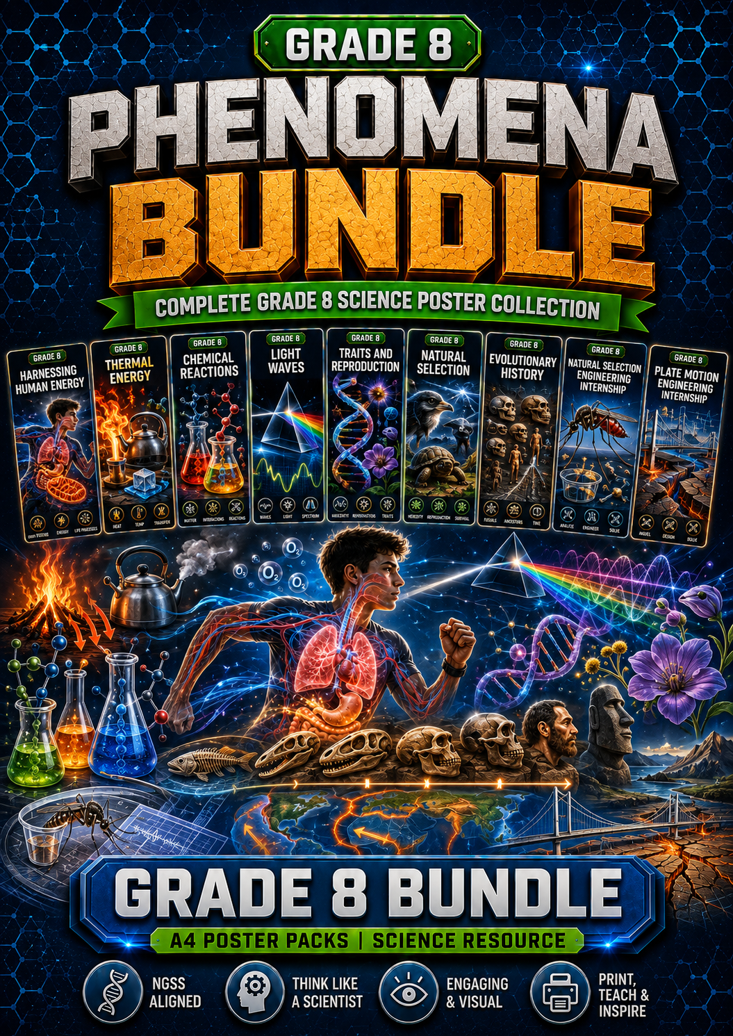 Grade 8 Phenomena Poster Bundle cover