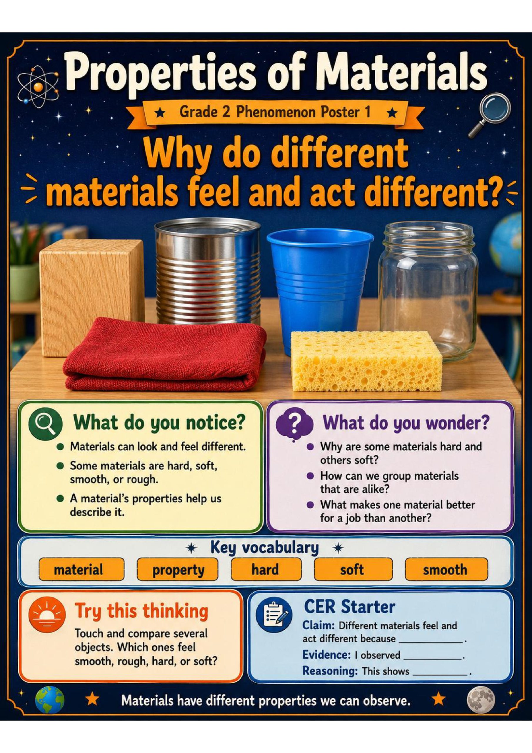 Properties of Materials Phenomena Poster Set