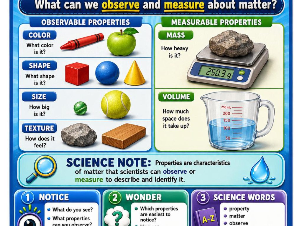 Properties of Matter Science Concept Posters
