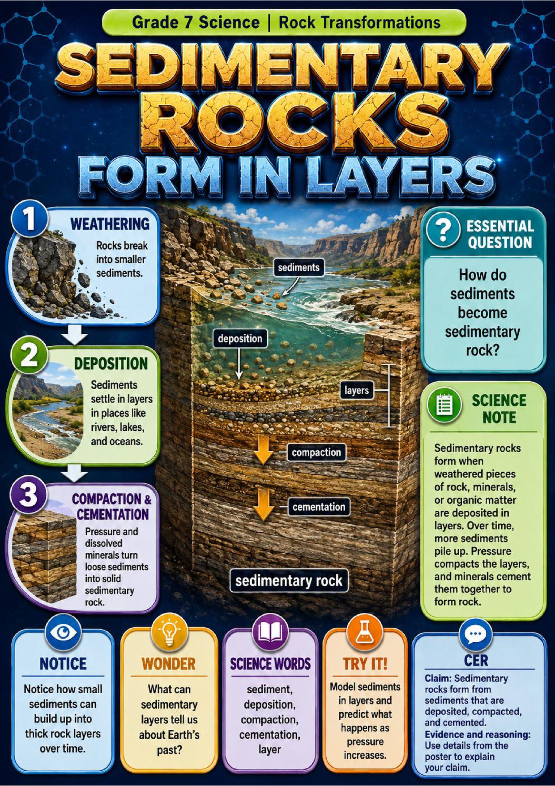 Rock Transformations Phenomena Poster Set