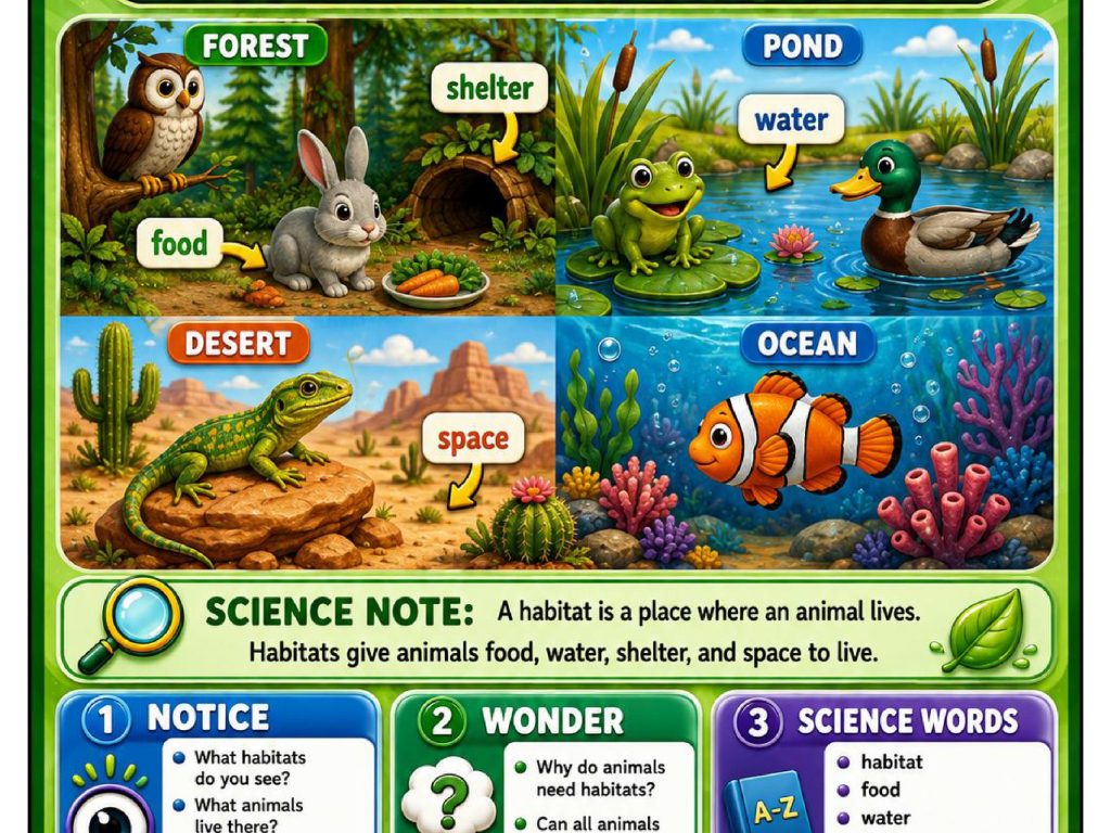 Habitats Science Concept Posters