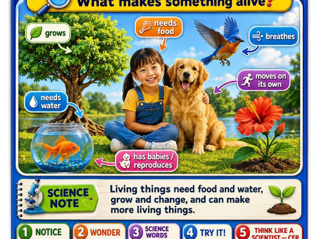 Living Things Science Concept Posters