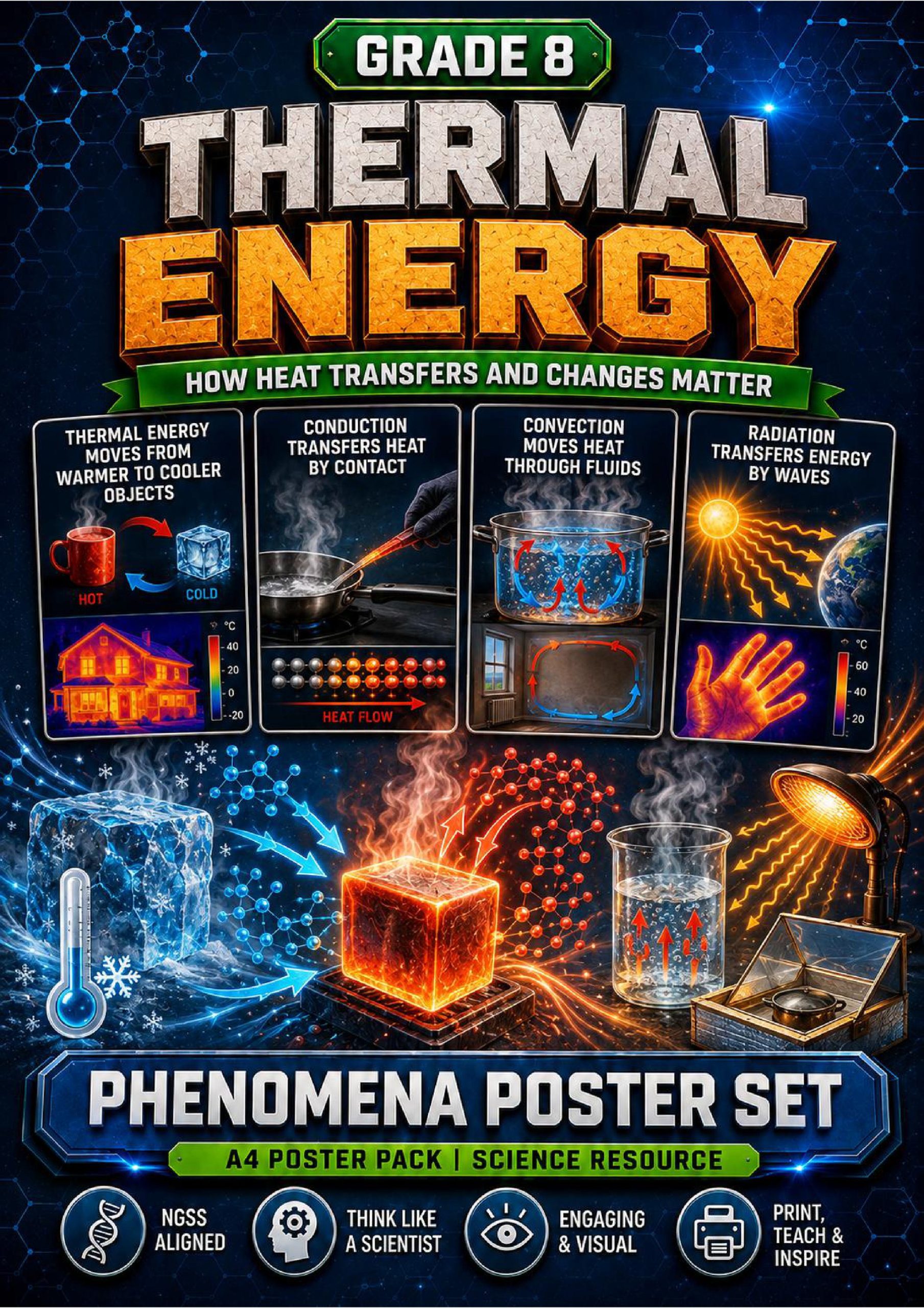 Thermal Energy Phenomena Poster Set cover