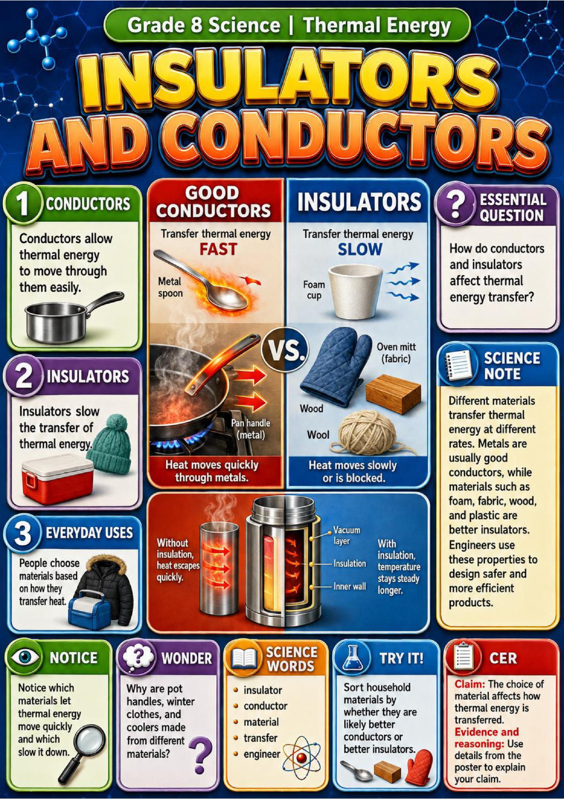 Thermal Energy Phenomena Poster Set