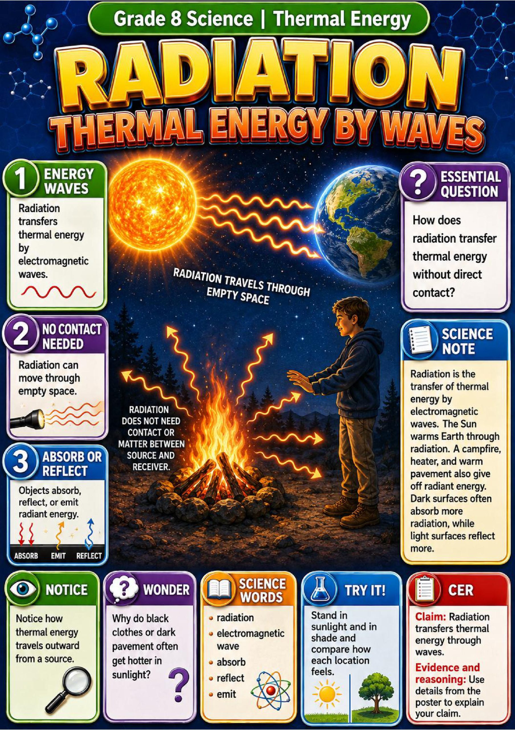 Thermal Energy Phenomena Poster Set